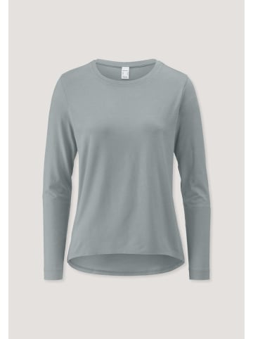 Hessnatur Langarm Schlafshirt Regular in nebelblau