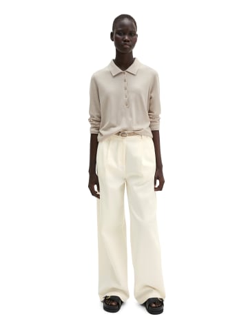 Marc O'Polo Feinstrick-Poloshirt regular in Linen Beige