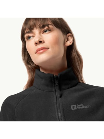 Jack Wolfskin Fleecejacke in schwarz