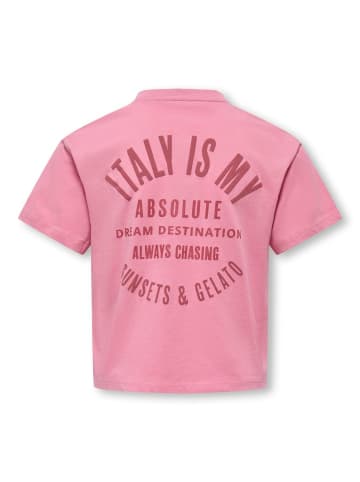 KIDS ONLY T-Shirt Kurzarm mit Rückenprint KOGVILLA Print in cashmere rose