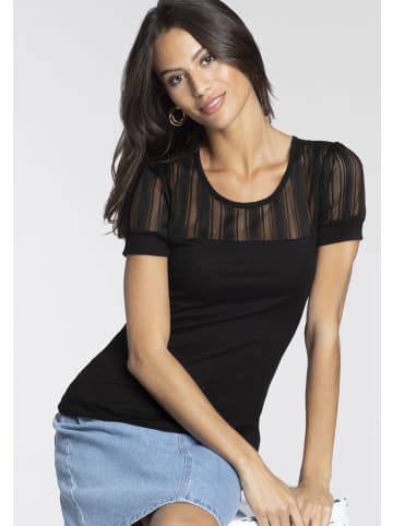 Melrose Spitzenshirt in schwarz