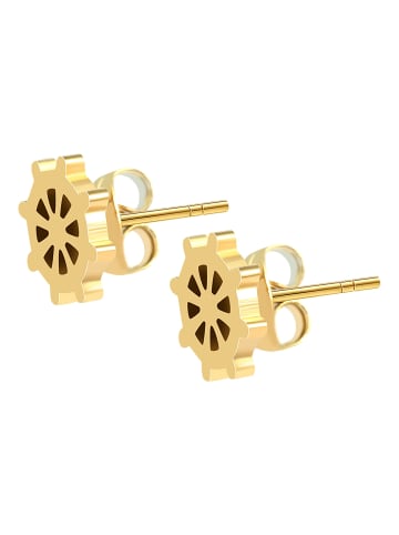 Adeliás Damen Ohrringe – Ohrstecker aus Edelstahl in gold