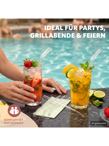 bremermann 6er Glas-Trinkhalme