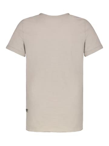 Sublevel Schlichtes Kurzarmshirt Rundhals Modern Zeitlos in Beige-2