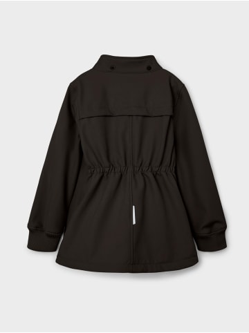 name it Legere Jacke mit Kapuze Softshell Übergangsjacke Gefüttert NKFALFA in Schwarz