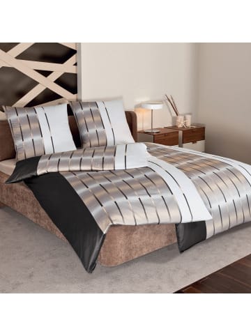 Janine Mako-Satin Bettwäsche in braun