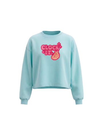 myMo Women Sweatshirt in Aqua