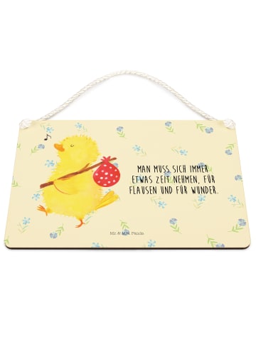 Mr. & Mrs. Panda Dekobrett Küken Wander mit Spruch in Blumig