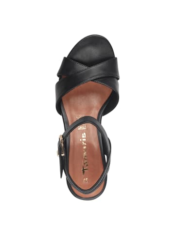 Tamaris Sandalette in BLACK LEATHER