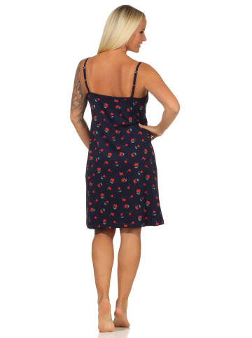 NORMANN Spaghetti Nachthemd Kirschen - 62643 in marine