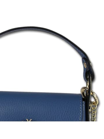 Florence Florence Umhängetasche Leder mittelblau ca. 19cm