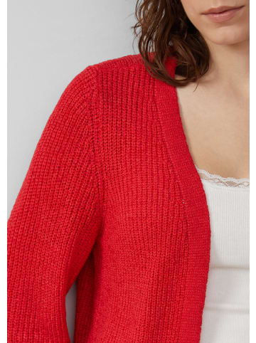 QS Strickjacke langarm in Rot