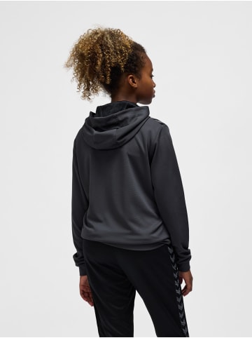 Hummel Reißverschluss Kapuzenpullover Hmlauthentic Kinder in ASPHALT