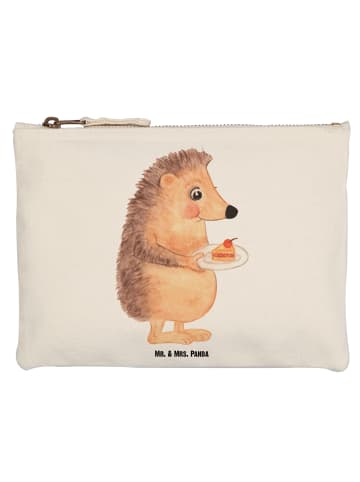 Mr. & Mrs. Panda Schminktasche Igel Kuchenstück ohne Spruch in Weiß