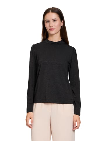 BETTY & CO Rollkragenshirt mit Lurexfaden in Schwarz