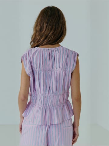 Norr Top Emily in Blue-pink stripe