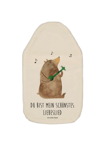 Mr. & Mrs. Panda Wärmekissen Bär Lied mit Spruch in Weiß