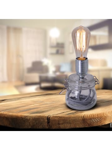 näve Tischleuchte "MAX" in klar/transparent - (L)11 cm x (B)11 cm x (H)20 cm