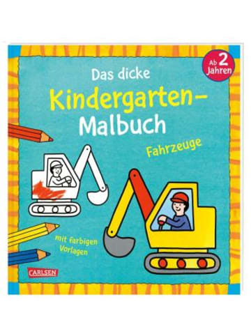 Carlsen Buch - Ausmalbilder für Kita-Kinder: Das dicke Kindergarten-Malbuch: Fahrz