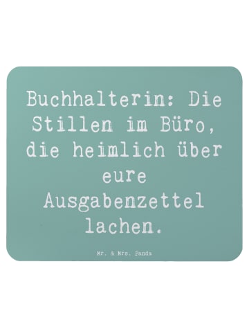 Mr. & Mrs. Panda Mauspad Spruch Buchhalterin Humor mit Spruch in Meeresbrise