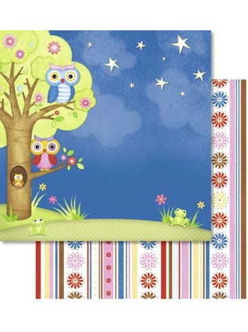 Buntpapierfabrik Ludwig Bähr Scrapbook Paper Premium Glitter 30,5x30,5cm Packung mit 5 Blatt Motiv ...