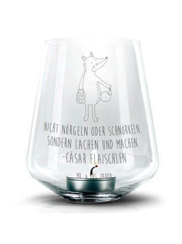 Mr. & Mrs. Panda Windlicht Fuchs Laterne mit Spruch in Transparent