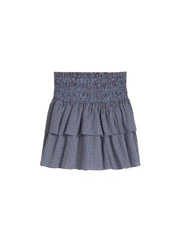 Marc O'Polo DENIM Seersucker-Stufenrock flared in Light Blue