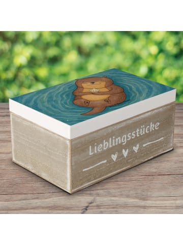 Mr. & Mrs. Panda Box Otter Muschel Design ohne Spruch in Weiß