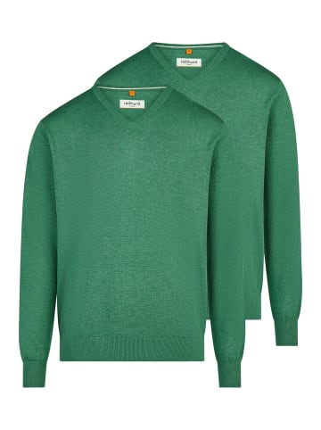 Redmond Pullover Basic in Dunkelgrün