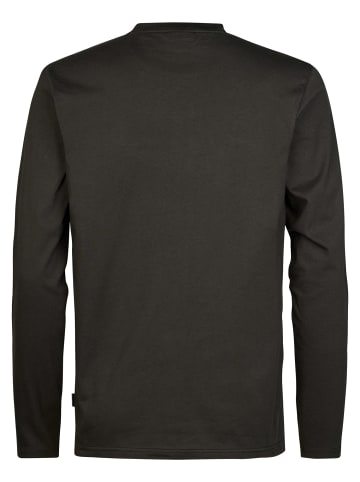 Petrol Industries Langarmshirt mit Printprint millwall in Schwarz