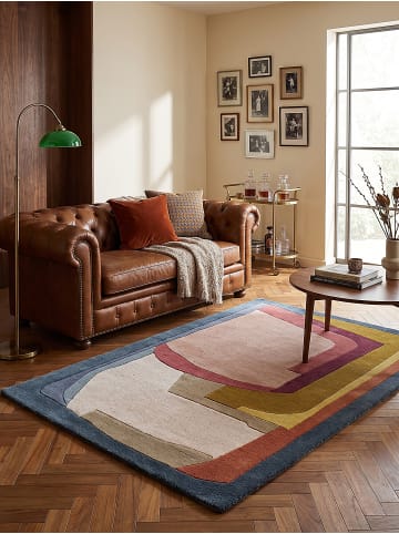 KADIMA DESIGN Teppich Wolle für Fußbodenheizung DIBBIN modern Wohnzimmer Diele in Multi