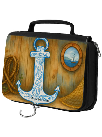 Mr. & Mrs. Panda badtasche Anker Blau Design ohne Spruch in Weiß