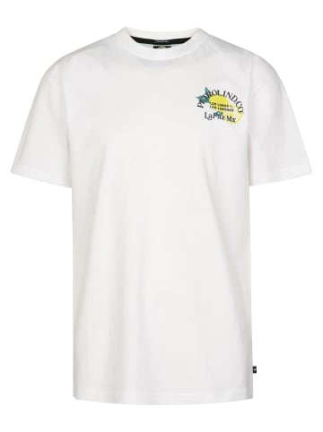 Petrol Industries T-Shirt mit Grafik-Rückenprint Costa in Weiß