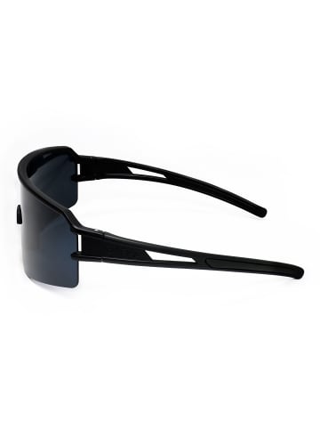 YEAZ SUNSPOT sport-sonnenbrille schwarz in schwarz / schwarz