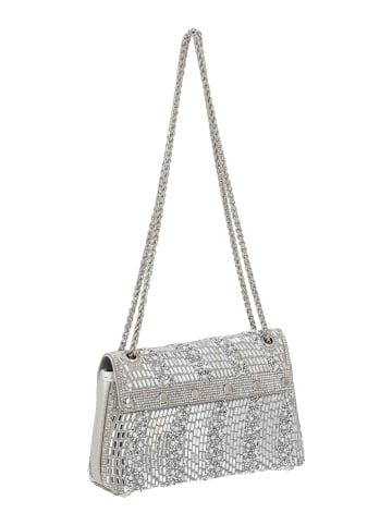 faina Women Flap Bag in Silver