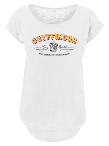 F4NT4STIC Long Cut T-Shirt Harry Potter Gryffindor Team Quidditch in weiß
