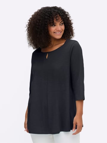 sheego 3/4-Arm-Shirt in tiefblau