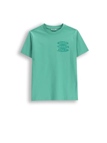 MOKIDA Baumwoll-T-Shirt mit kurzen Ärmeln in grün