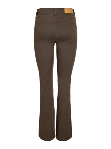 Noisy may Flared Jeans in Chocolate Brown1