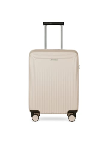 Bugatti Linea 4 Rollen Kabinentrolley S 55 cm beige
