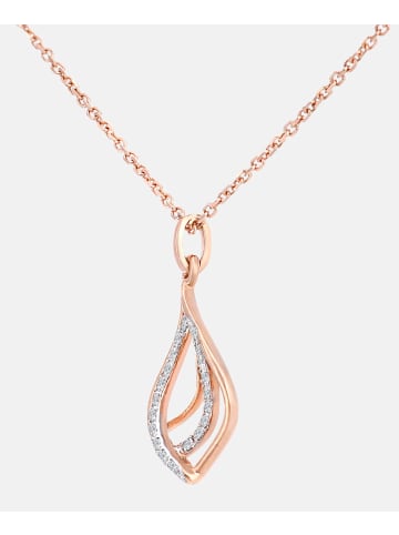 Diamant L'éternel Halskette mit Anhänger aus 375 Roségold mit Diamant in Roségold