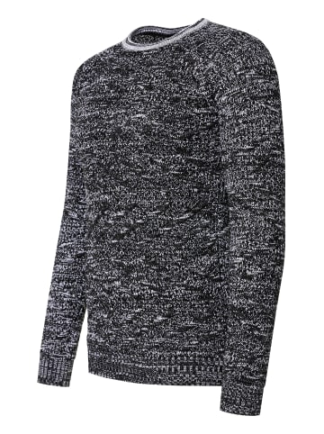 Rusty Neal Strick mit Muster Rundhals-Pullover in Schwarz