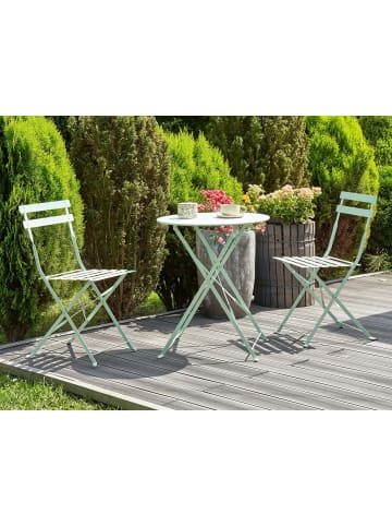 Beliani 3-tlg Bistro Set FIORI in Grün