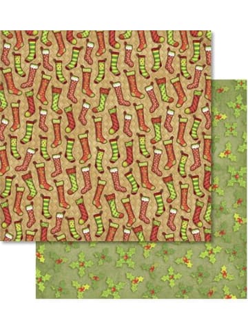 Buntpapierfabrik Ludwig Bähr Scrapbook Paper Premium Glitter 30,5x30,5cm Packung mit 5 Blatt Motiv ...
