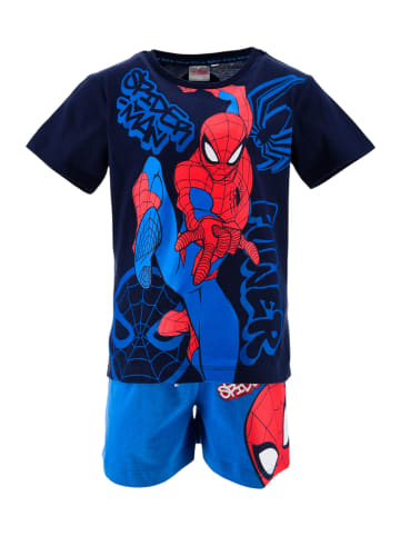 Spiderman 2tlg.Outfit T-Shirt & Shorts Spider-Man in Dunkelblau