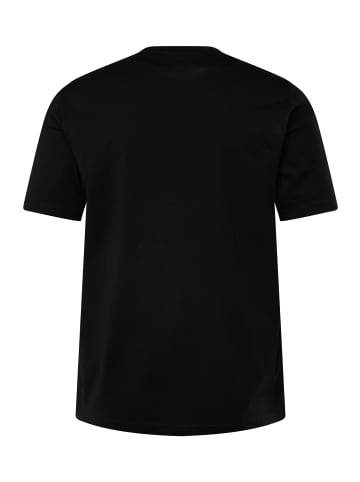 Men Plus Kurzarm T-Shirt in schwarz
