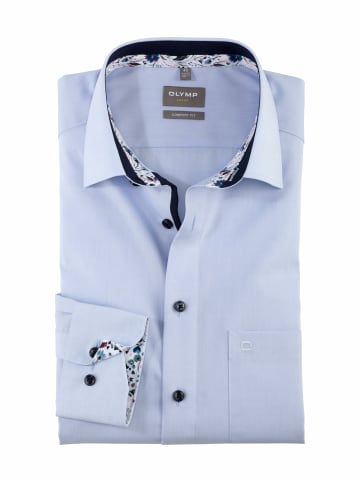 OLYMP  Langarm Business Hemd für Herren in blau