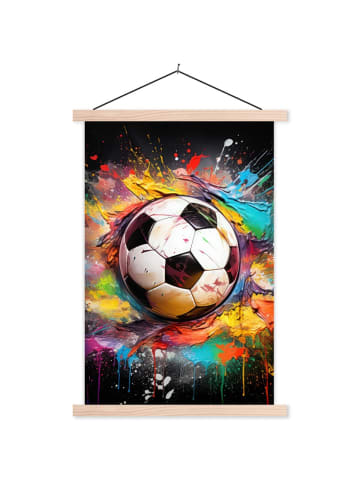 MuchoWow Poster mit Leiste Fußball (BxH)