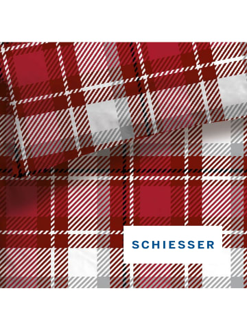 Schiesser Feinbiber Bettwäscheset Metor – 2-teilig in Rot