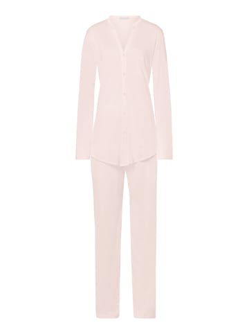 Hanro Pyjama Cotton Deluxe in Crystal pink